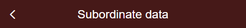 Subordinate Data Header